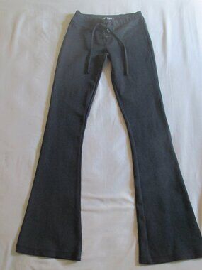 Betsey Johnson punk-grunge lace-up flare pants